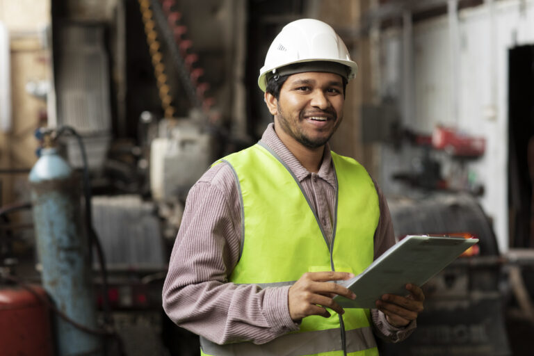 Equipe de engenharia e manutenção da GJ Soluções